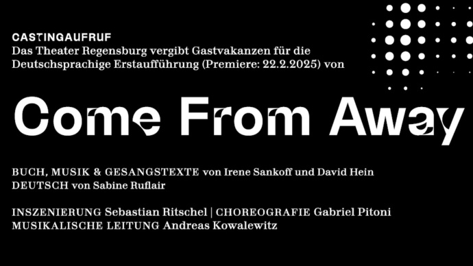 German premiere for Come From Away in Regensburg