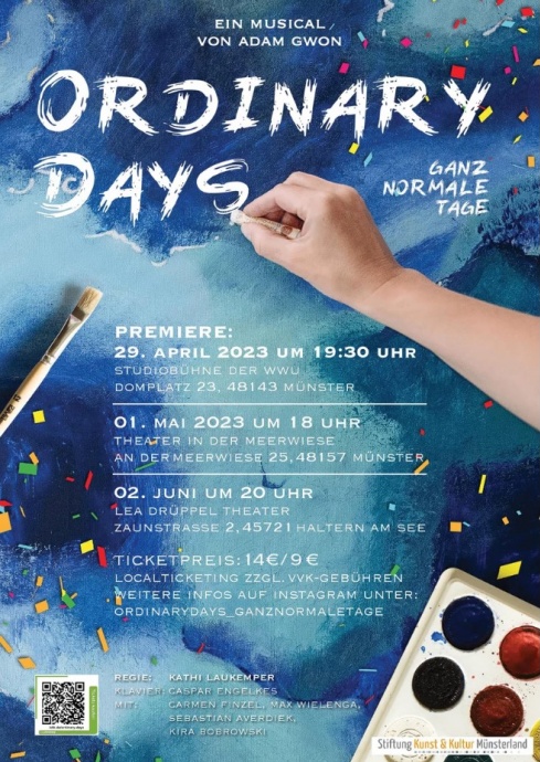 Ordinary Days premieres in Munster and Haltern in Germany