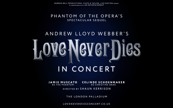 Love Never Dies in Concert coming to The London Palladium