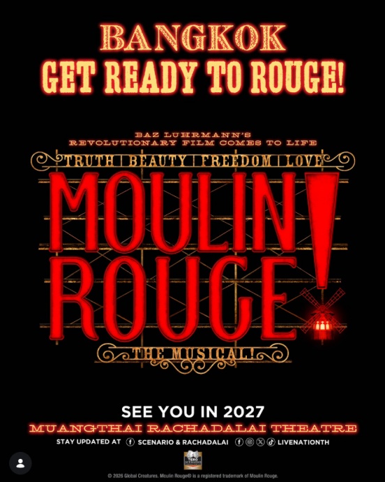 Moulin Rouge! The Musical to make Bangkok premiere in 2027