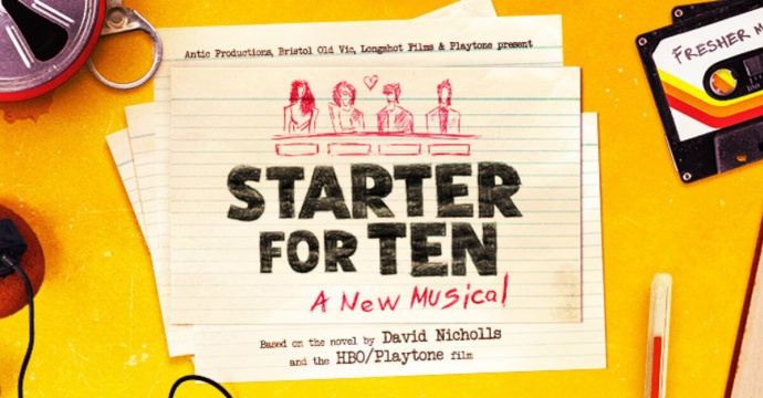 New Musical, Starter for Ten is coming to Bristol Old Vic
