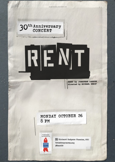 RENT to celebrate 30th Anniversary with special Broadway Concert